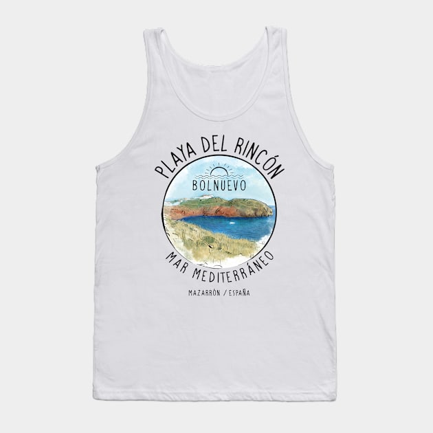 Playa del Rincon Tank Top by mazarronsouvenirs